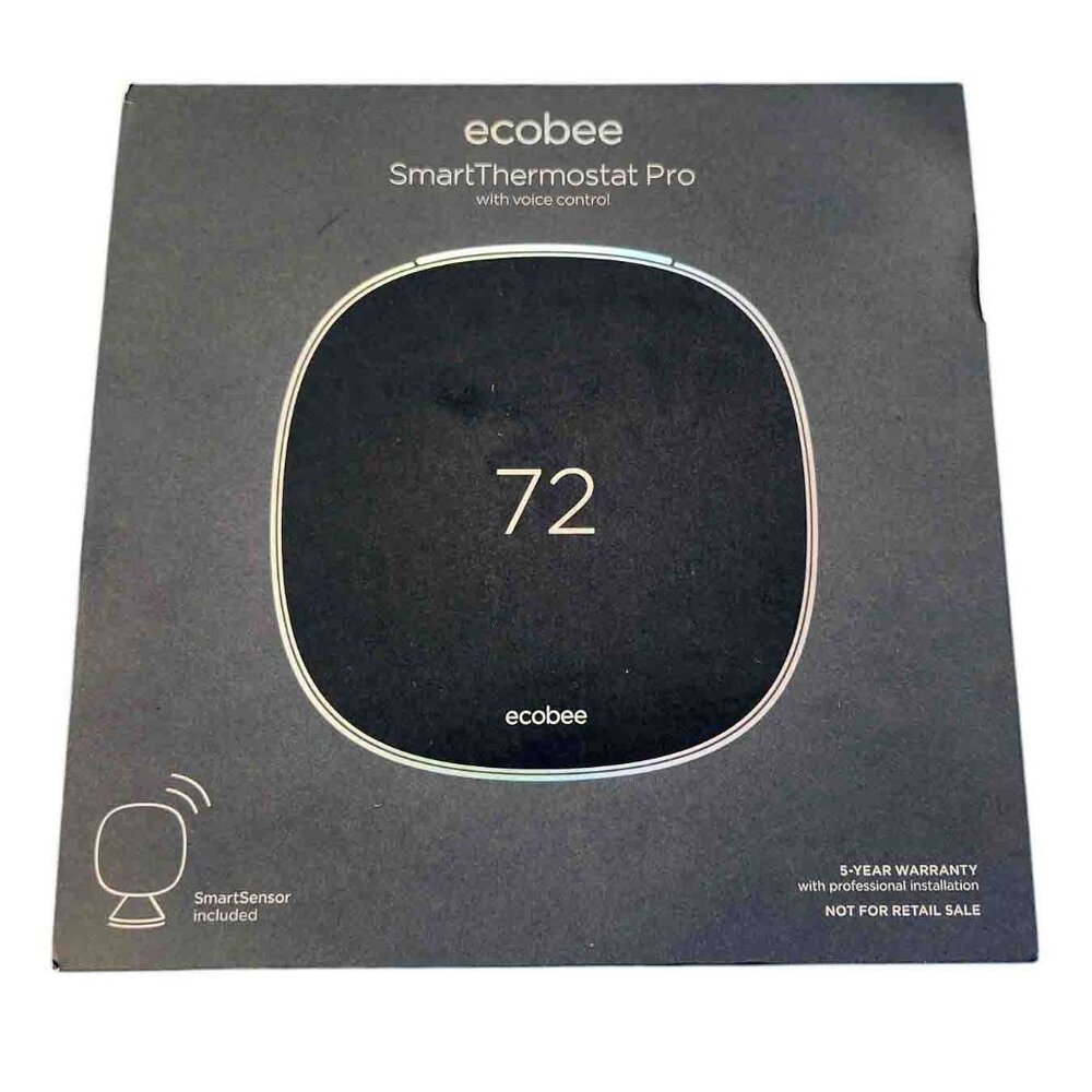 Ecobee 5th Generation SmartThermostat Pro Wi-Fi - EB-STATE5P-01 Pre-Owned